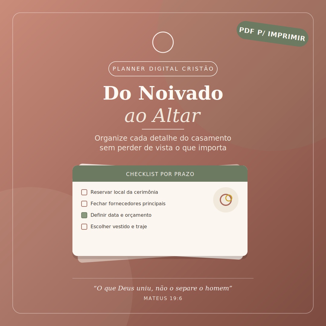 Planner Do Noivado ao Altar